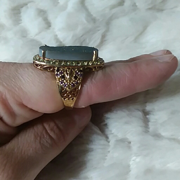 Beautiful Druzy Gold over Sterling Silver - Picture 7 of 8